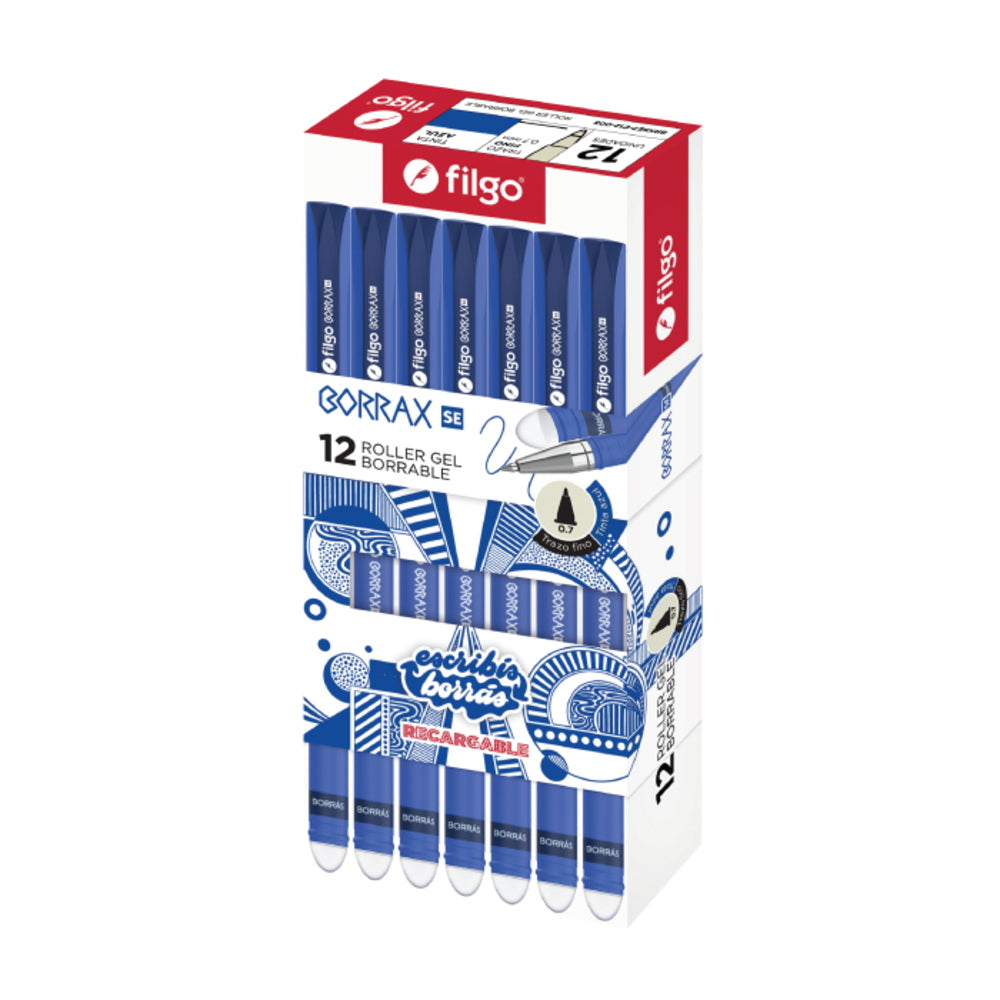 BOLIGRAFO BORRABLE AZUL FILGO