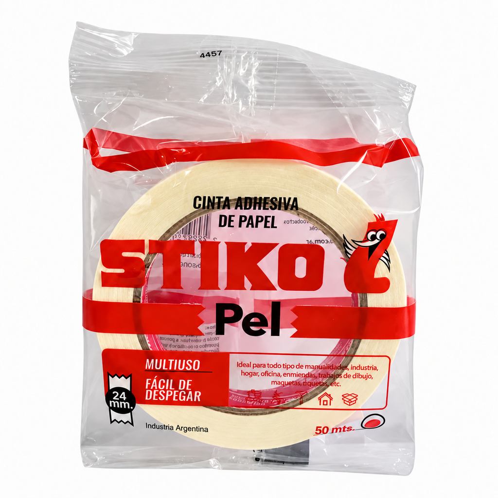 CINTA DE PAPEL 24MM X 50MTS MARCA STIKO