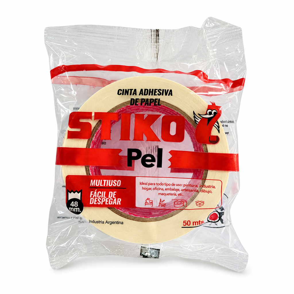 CINTA DE PAPEL 48MM X 50MTS MARCA STIKO