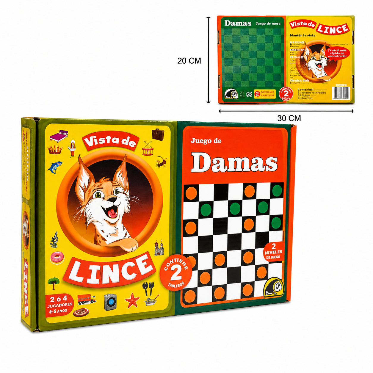 JUEGO DE MESA 2 EN 1 DAMAS/LINCES