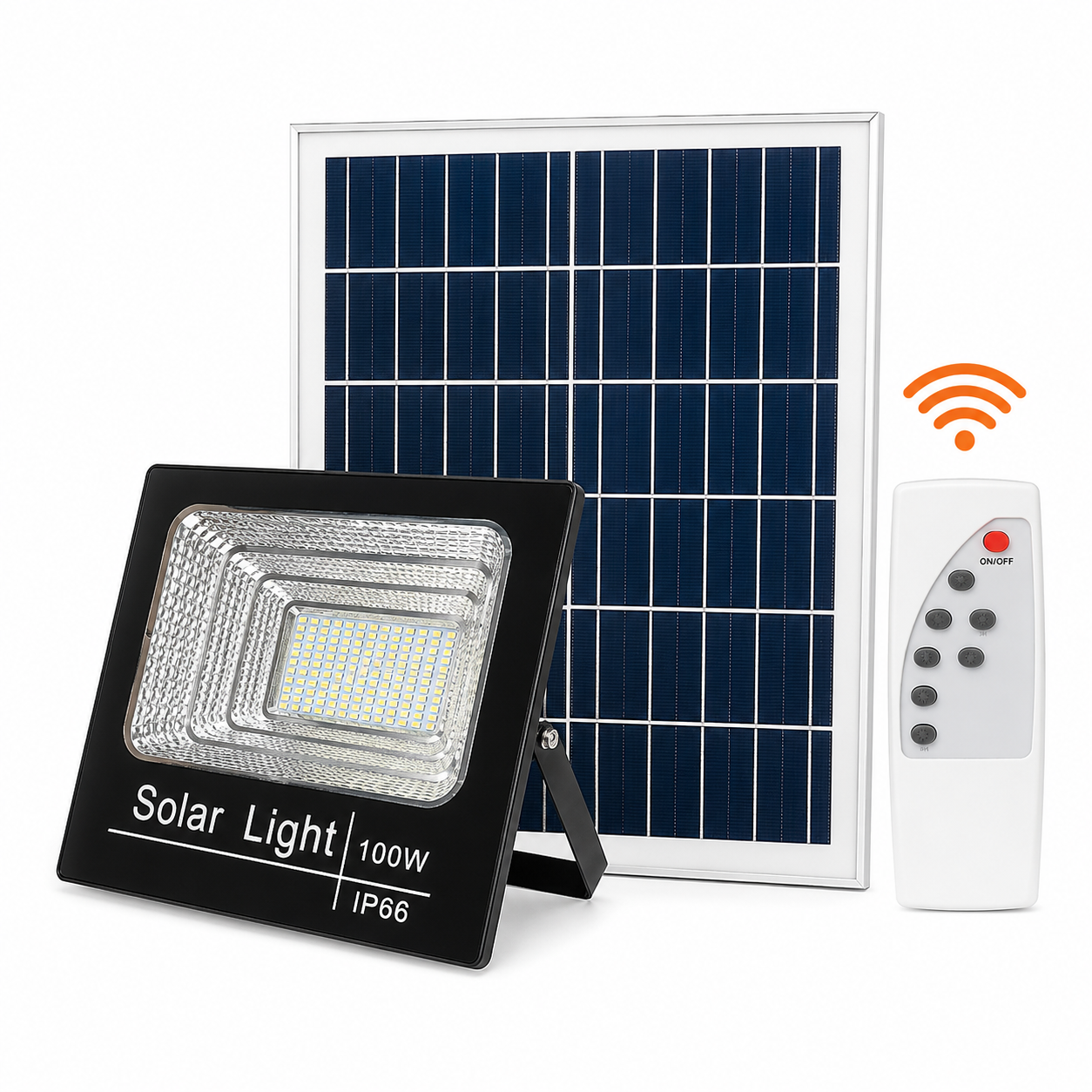 REFLECTOR SOLAR 100W CON CONTROL REMOTO