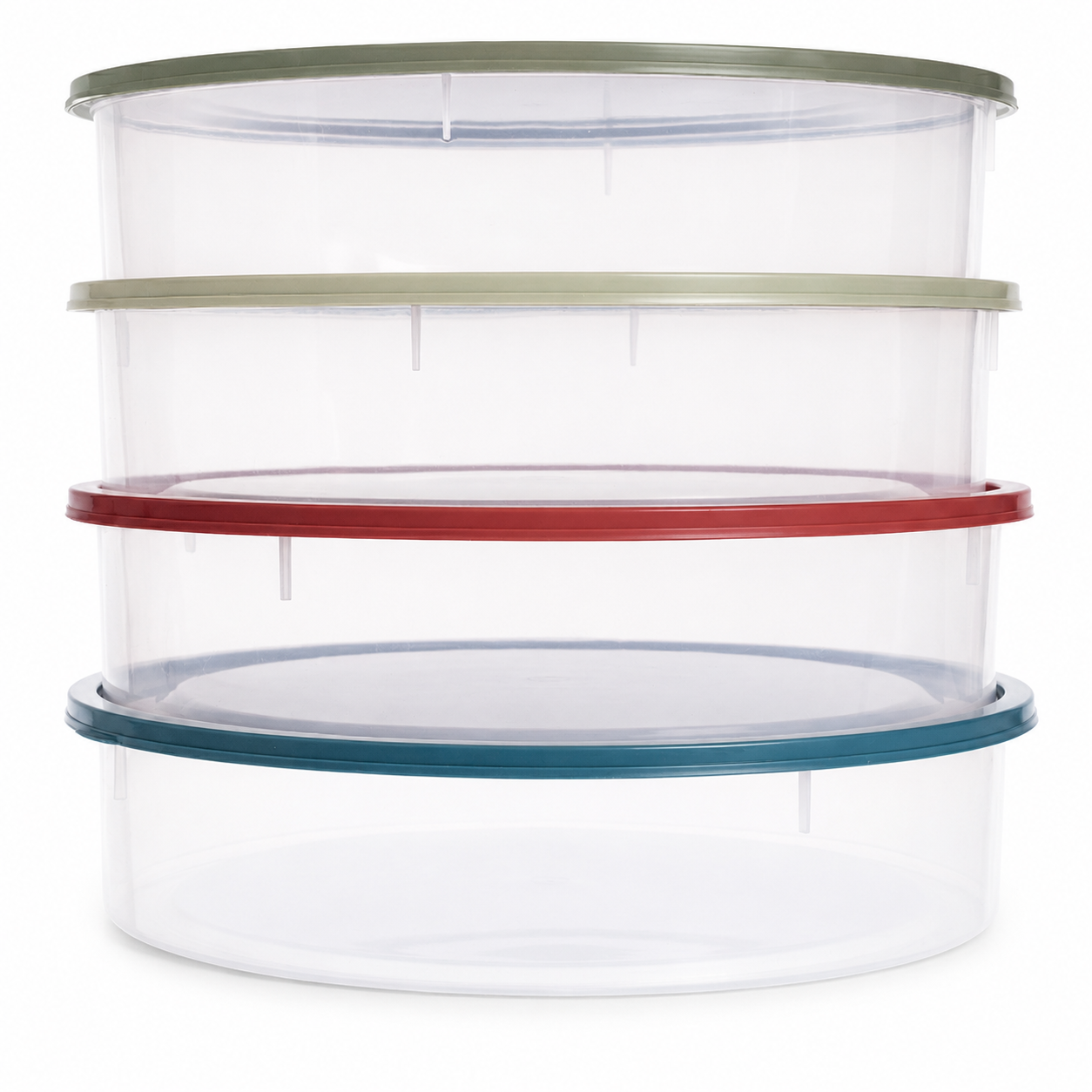 TARTERA PLASTICA 35 CM CON TAPA YESI