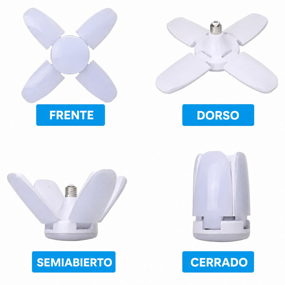 FOCO LED PLEGABLE TIPO VENTILADOR